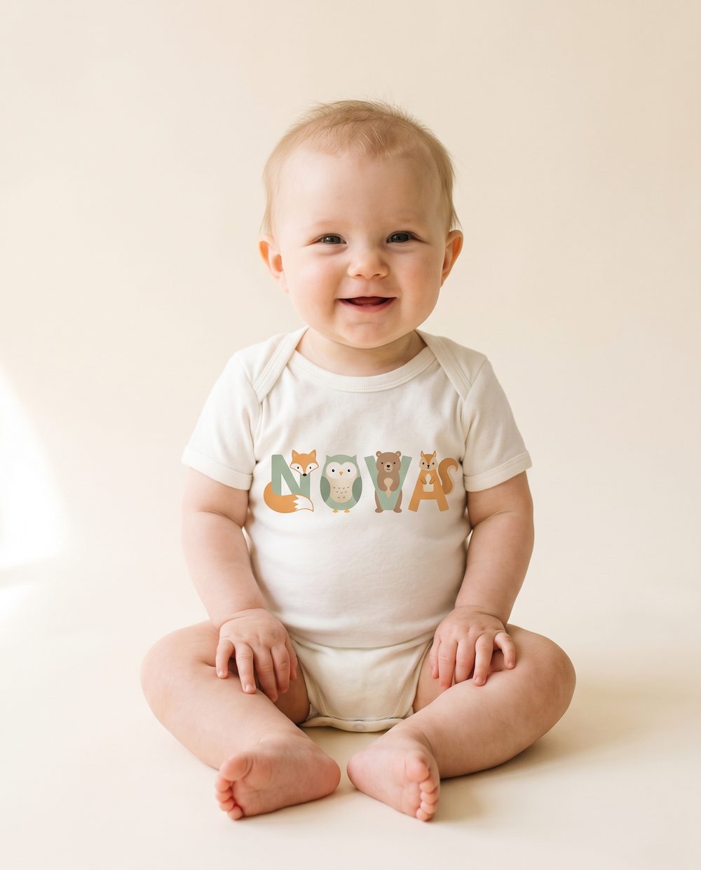 “Nova” on a White bodysuit